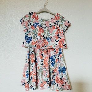 SOLD 3T Old Navy Floral Cotton Dress with Front Tie